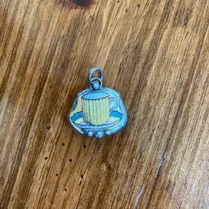 Yellow Coffee Cup Pendant